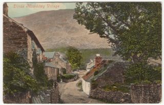 Merionethshire; Dinas Mawddwy Village Ppc 1910 Dinas Mawddwy Pmk To M Evans,  Bow