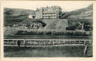 Printed Postcard Of The Trefeddian Hotel,  Aberdovey,  Merioneth,  Wales,  Peacock