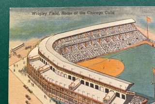 Printed Postcard Wrigley Field Chicago Cubs Baseball 2