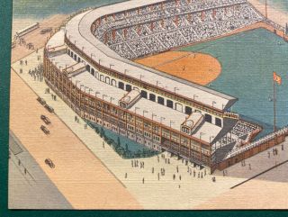 Printed Postcard Wrigley Field Chicago Cubs Baseball 3