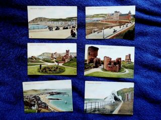 6 X Postcards Of Aberystwyth Cardiganshire.