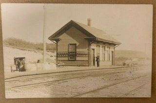 Sepia Tone Photo Image Of The Truro,  Ma Rr Station,  Depot Rd 1900