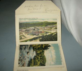Vintage 1949 Oak Ridge Tennessee Souvenir Post Card Folder Home Of Atomic Bomb 3