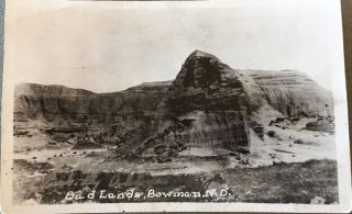 Rppc Nd North Dakota C 1930 Badlands Bowman