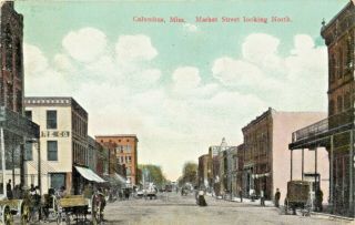A Quiet Day On Market Street,  Looking North,  Columbus,  Mississippi Ms 1912