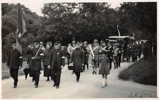 Letchworth,  England,  Salvation Army In Funeral Procession,  Real Photo Pc 1920 