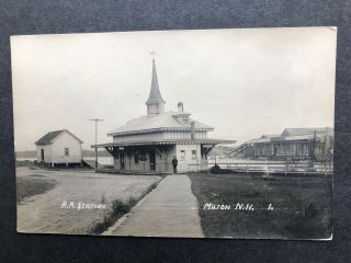 Rppc - Milton Nh - Railroad Station - Train Depot - Strafford Co - Hampshire - Ice House