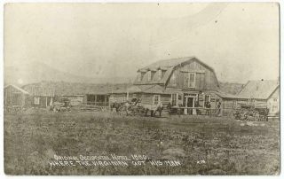 Buffalo Wyoming Wy Occidental Hotel Rppc Real Photo C.  1908 Postcard