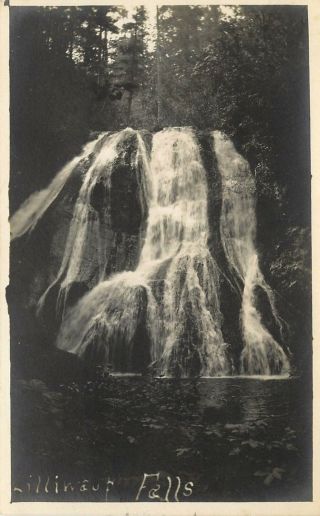 C1910 Rppc Postcard Lilliwaup Falls Wa Mason County Unposted