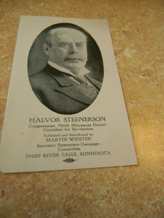 Antique Postcards & Political Brochure for Thief River Falls Minnesota 1909 1918 3