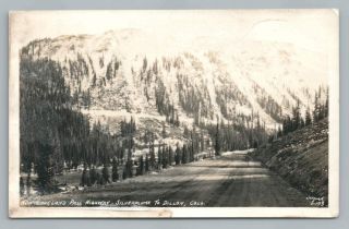 Loveland Pass Highway Silverplume Dillon Colorado Rppc Antique Sanborn Photo 30s