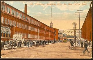 Haven Ct Winchester Repeating Arms Co.  Gun Factory Antique Postcard