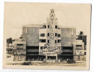 Pavilion Cinema Theatre Bldg Chinese Poster Singapore Malaya 1950 