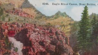 1910 Denver & Rio Grande Western RR Eagle River Canon Belden Colo.  Real Photo 2
