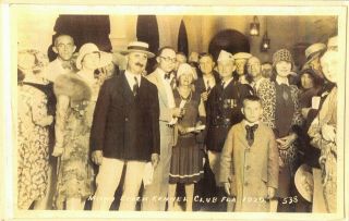 Miami Beach Kennel Club Florida Part Group Flappers Rppc Real Photo Postcard