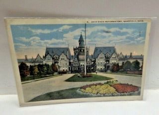 Antique 1920 Haunted Postcard Ohio State Reformatory Mansfield Ohio Sanitorium