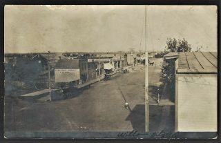 Rppc Willow City Nd Birds Eye View Of Main Street In 1906
