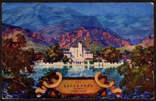 Advertising - Max Parrish: The Broadmoor,  Colo Springs.  Includes Matchbook Cover
