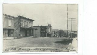 1912 Rppc - West Side Of Main St. ,  East Otto,  Cattaraugus County,  Ny - Antique Postcard