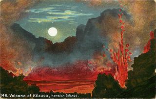 Private Mailing Card Island Curio Volcano Of Kilauea Hawiian Islands 146