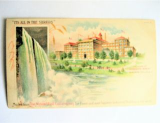 Early Private Mailing Card 1898 " The Home Of Shredded Wheat Niagara Falls,  N.  Y.  "