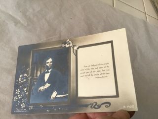 Antique Rotograph postcard Abraham Lincoln 1906 “You can fool part of the people 3