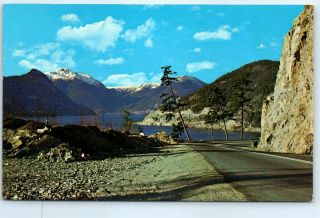 Postcard Canada 1970 West Vancouver Howe Sound Highway To Squamish J4