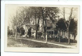 Real Photo Postcard Post Card Stratford Iowa Ia Residence Street