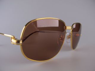 Vintage 1986 Cartier Romance Sunglasses Size 58 - 18 Medium Made In France