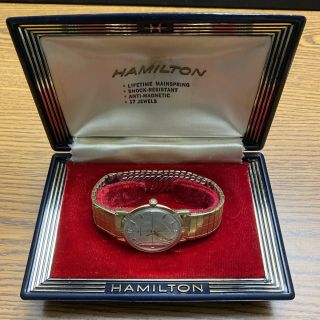 1960’s Vintage Hamilton Wind Up.  Years Of Service - Watch 10k Gold Filled, .