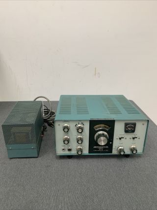 Vintage Heathkit Hw - 101 Tube Ham Radio Transceiver With Power Supply