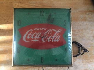 Vintage Coke Advertising Clock - Pam??