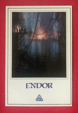 Star Tours: Endor - Disneyland Postcard Collectible - Star Wars Exclusive Rare