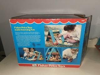 1974 VINTAGE FISHER PRICE PLAY FAMILY A - FRAME HOUSE 990 COMPLETE - BOX 2