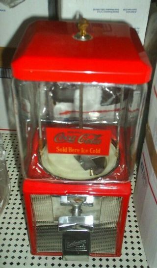 Vintage - Coca Cola Themed Northwestern Candy / Gumball Machine Glass Globe