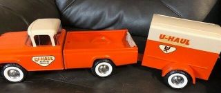 Vintage Uhaul Ny - Lint Ford Truck And Trailer With Box
