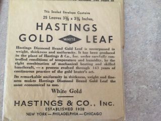 Assorted Gold Leaf Sheets Vintage