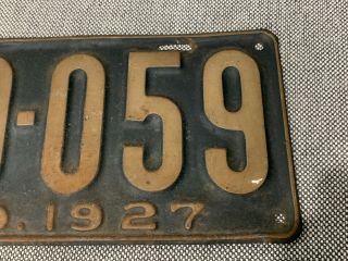 Vintage Antique 1927 Matched Pair Missouri License Plates Set 49 - 056 3