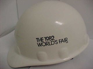 THE WORLD ' S FAIR 1982 Knoxville Tennessee Vintage Fire Hard Hat Fibre Metal 2