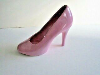 Vintage Seymour Mann Designed Ceramic Hand - Painted High Heel In Pink - - 1983