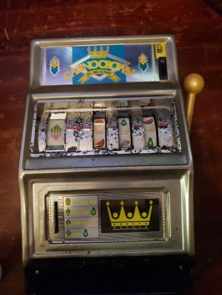 Vintage Waco Casino Crown Slot Machine Toy Japan With Buzzer