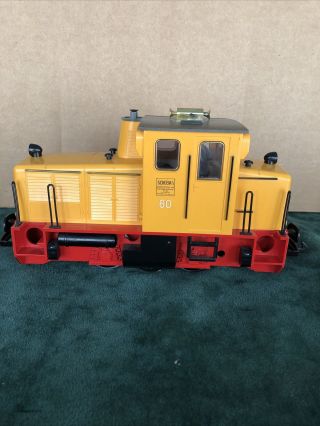 Lgb 2060 H Yellow G Scale Diesel Locomotive,  Vintage 1982,  Ex,  W/ Horn