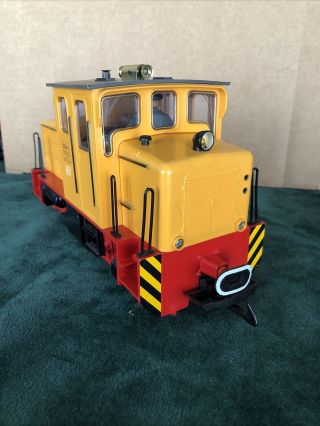 LGB 2060 H Yellow G Scale Diesel Locomotive,  Vintage 1982,  EX,  W/ Horn 2