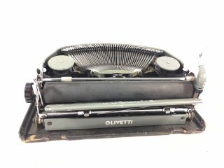 Machine à écrire Olivetti ICO Gris vintage 3