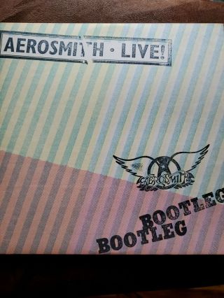 Aerosmith Live,  Bootleg,  Pc2 35564,  Double,  1978,  Columbia,  Vinyl Lp,  Vg,  Gatefold