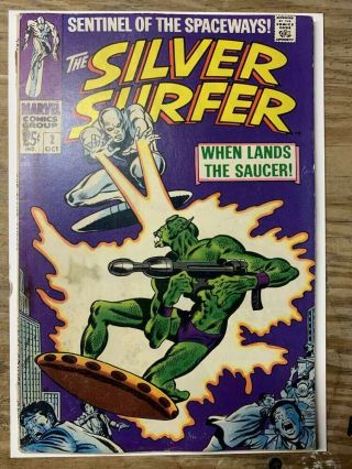 The Silver Surfer 2/silver Age Marvel Comic Book/vg - Fn