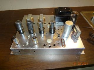 Wow - Perfect Vintage Magnavox Vacuum Tube Stereo Power Amplifier Amp 175 6v6