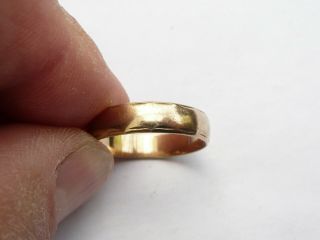 Vintage 9ct Gold Mens Large Wedding Band Ring Size R 18.  76mm 5mm Wide
