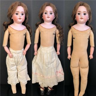 Antique German 24” Simon Halbig Dainty Dorothy 1080 Bisque Head Doll 3