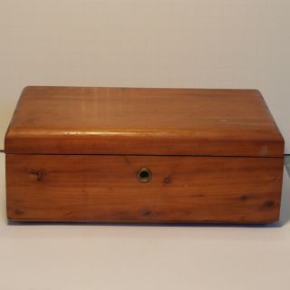 Vintage Lane Wood Cedar Chest Salesman Sample Jewelry Box Altavista Va No Key